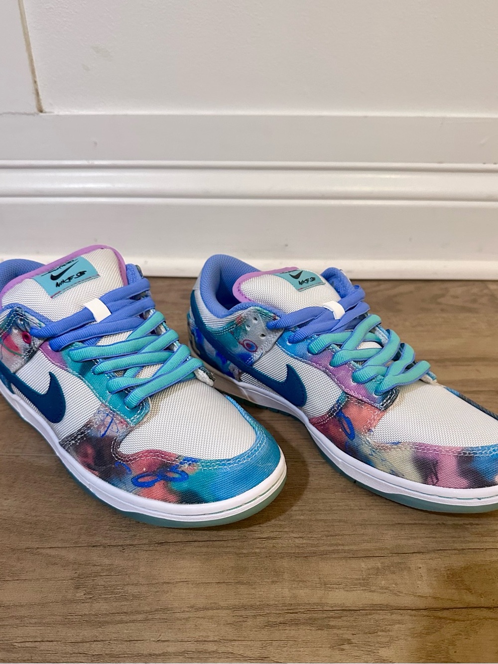 Brand New- Nike SB Dunk Low x Futura - Aqua Teal White
